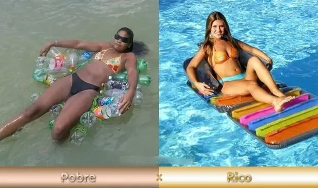 Diferencas entre rico e pobre